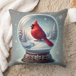 Cojín Decorativo Recuerdo del cardenal de invierno