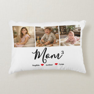 Cojín Decorativo Recuerdo Minimalista Moderno para Mamá con Foto y