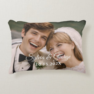 Cojín Decorativo Recuerdo Personalizado Regalo de Foto de Aniversar