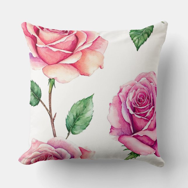 Cojín Decorativo Recuerdos de Rosas (Anverso)