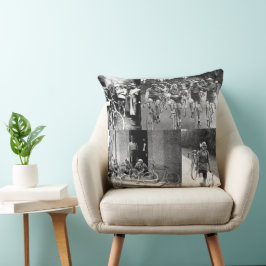 Cojín Decorativo Recuerdos del Tour de Francia Collage Ciclismo