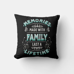 Cojín Decorativo Recuerdos hechos con la familia duran toda la vida