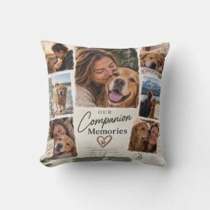 Cojín Decorativo Recuerdos personalizados de la compañia del perro