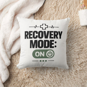 Cojín Decorativo Recuperación "MODO DE RECUPERACIÓN: ACTIVADO" Humo