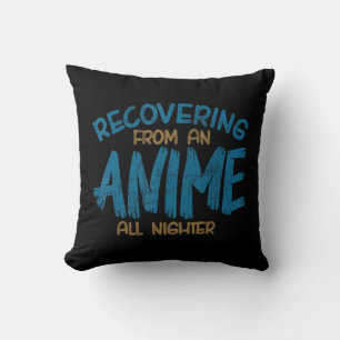 Cojín Decorativo Recuperando De Un Anime Toda La Noche Manga De Ani