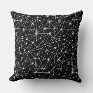 Cojín Decorativo Red 010316 - Blanco sobre negro