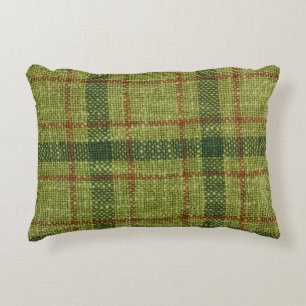Cojín Decorativo Red and green Christmas tartan.