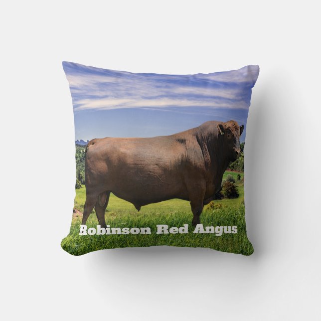Cojín Decorativo Red Angus Bull  (Anverso)