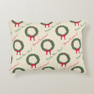 Cojín Decorativo Red Berries Holly Merry Christmas
