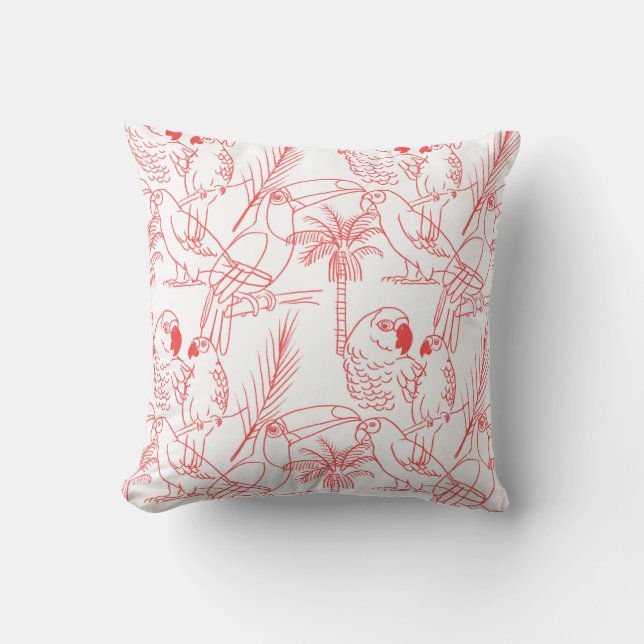 Cojín Decorativo Red birds pillow (Anverso)