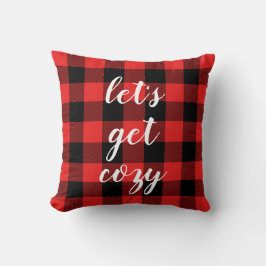 Cojín Decorativo Red Black Buffalo Plaid | Lumberjack personalizado