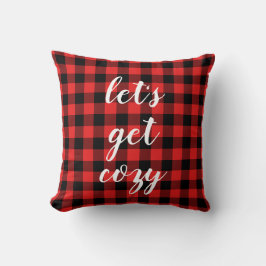 Cojín Decorativo Red Black Buffalo Plaid | Lumberjack personalizado