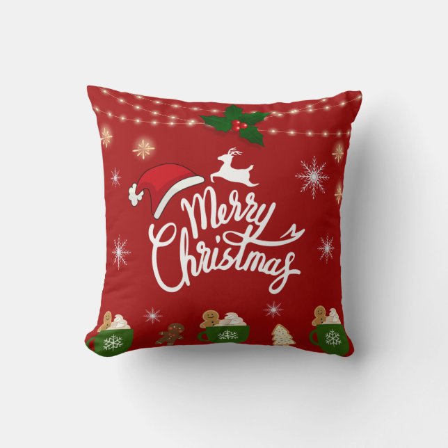 Cojín Decorativo red christmas pillow (Anverso)