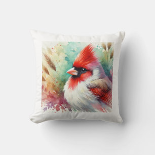 Cojín Decorativo Red crested cardinal 060824AREF107 - Watercolor