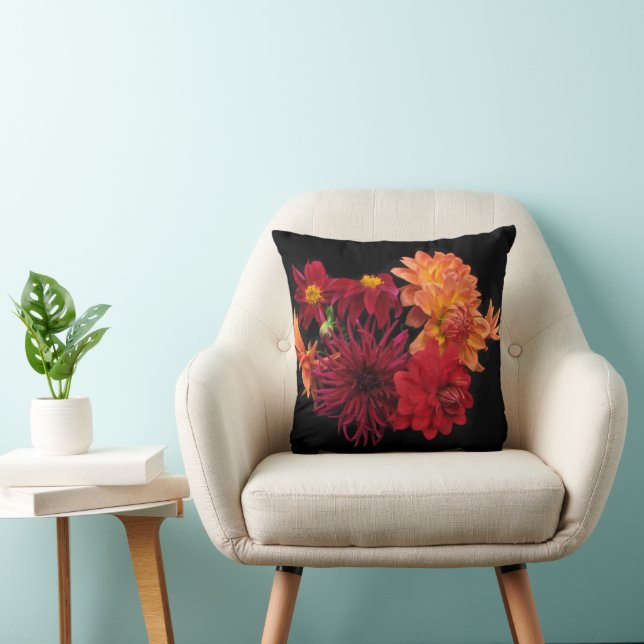 Cojín Decorativo Red Dahlias (Silla)