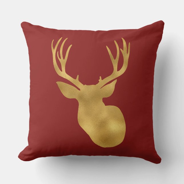 Cojín Decorativo Red Deer Gold (Anverso)