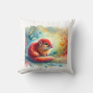 Cojín Decorativo Red Elephant Shrew 180724AREF135 - Watercolor