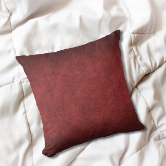 Cojín Decorativo Red Faux Leather