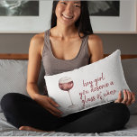Cojín Decorativo Red Hey Chica Te Mereces Una Cita De Vino<br><div class="desc">Red Hey Chica Te Mereces Una Cita De Vino</div>
