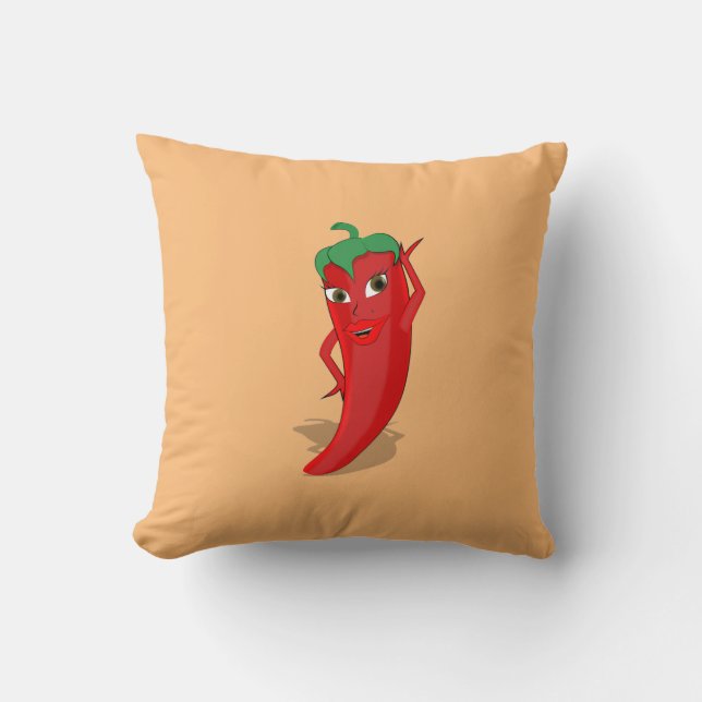 Cojín Decorativo Red Hot Pepper Diva (Anverso)
