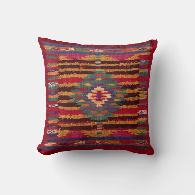 Cojín Decorativo Red Kilim Pillows USA: Auténtica entrega (Anverso)