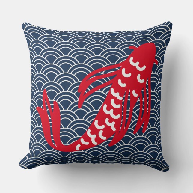 Cojín Decorativo Red Koi Fish (Anverso)