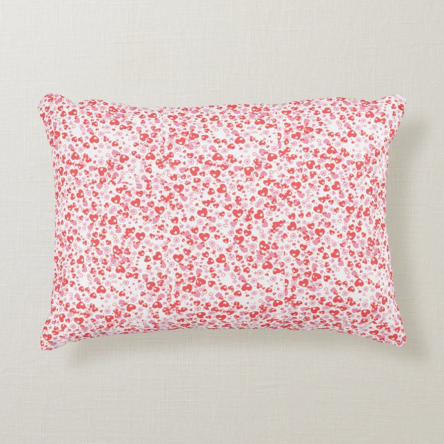 Cojín Decorativo Red Love Hearts – Valentine Collection (Anverso)