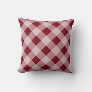 Cojín Decorativo Red oscura Gingham Pillow