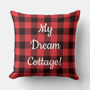 Cojín Decorativo Red Plaid Dream Cottage