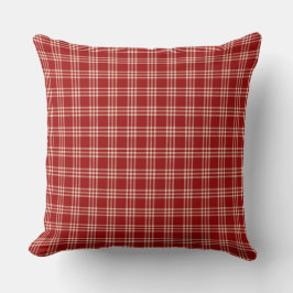 Cojín Decorativo Red plaid pattern