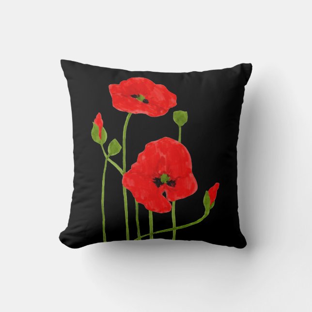 Cojín Decorativo Red Poppies (Anverso)