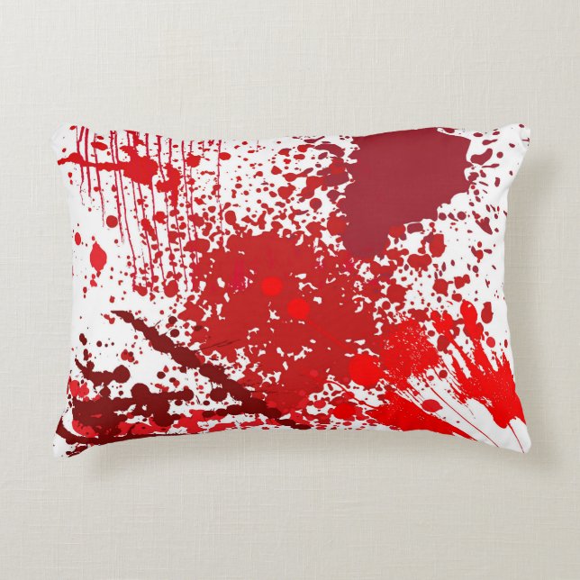 Cojín Decorativo Red Splatter Fun (Anverso)