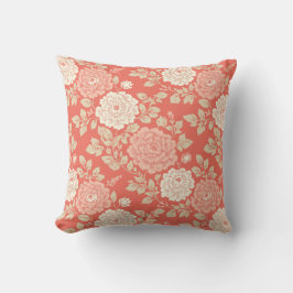 Cojín Decorativo Red White Blue Block Print Stripes