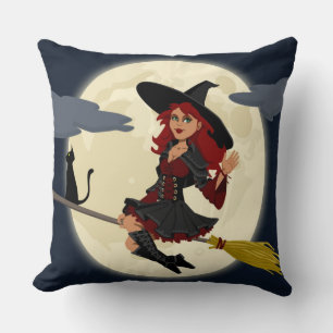 COJÍN DECORATIVO REDHEADED HALLOWEEN WITCH