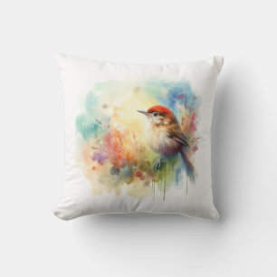 Cojín Decorativo Redheaded Prinia 180724AREF116 - Watercolor