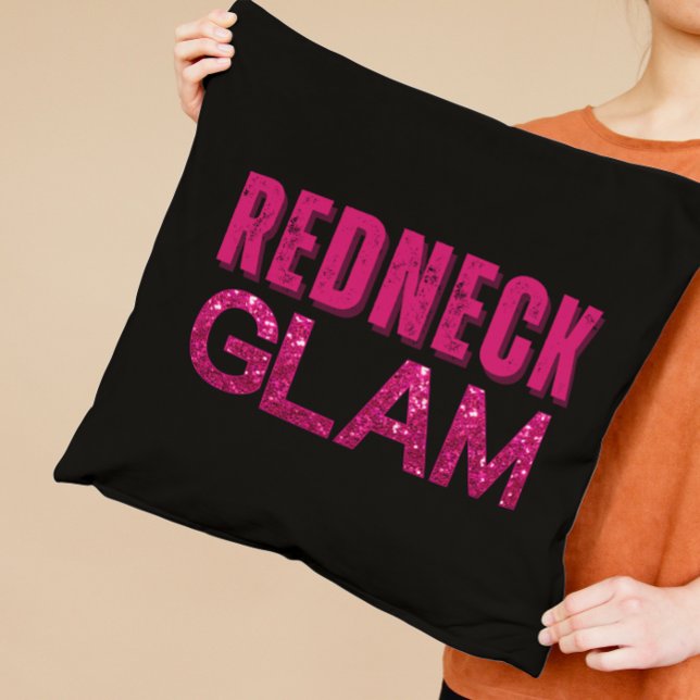 Cojín Decorativo Redneck Glam Pink Purpurina (Subido por el creador)
