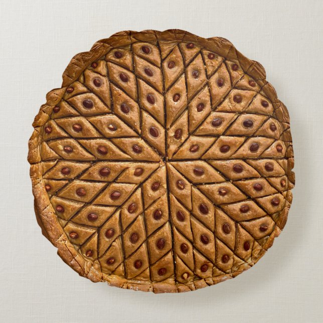 Cojín decorativo redondeado de pie dulce (Anverso)