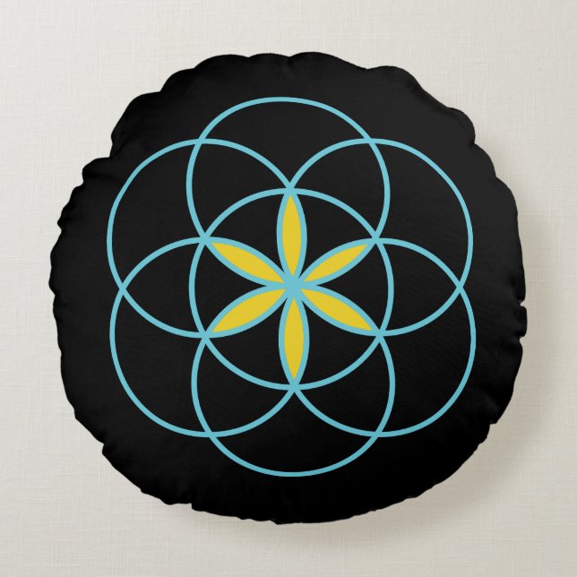 Cojín decorativo redondo (Anverso)