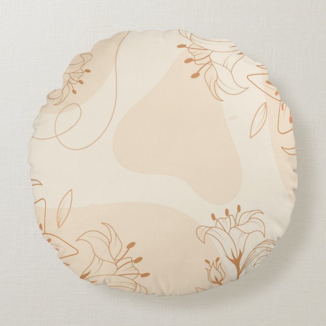 Cojín decorativo redondo (16") (Anverso)