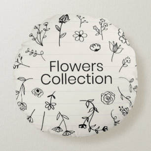 Cojín decorativo redondo (16")