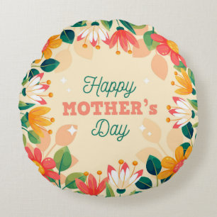 Cojín decorativo redondo (16")