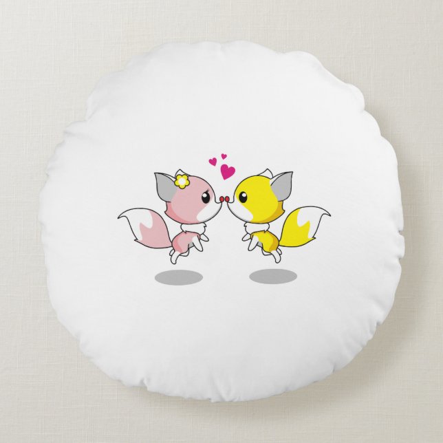 Cojín decorativo redondo (16") (Anverso)