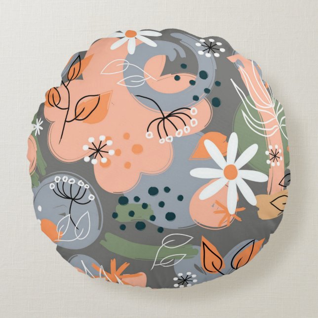 Cojín decorativo redondo (16") (Anverso)