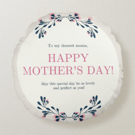 Cojín decorativo redondo (16")