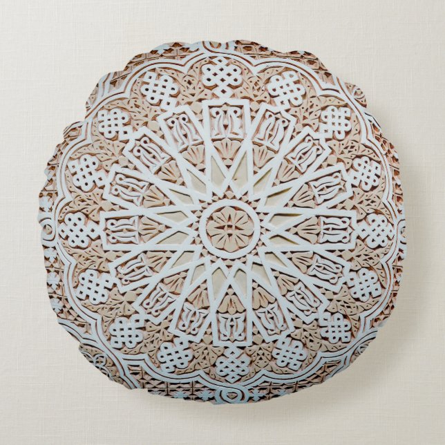 Cojín decorativo redondo (16") (Anverso)