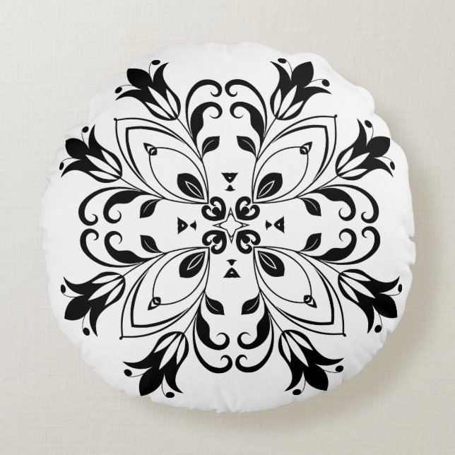 Cojín decorativo redondo (16") (Anverso)