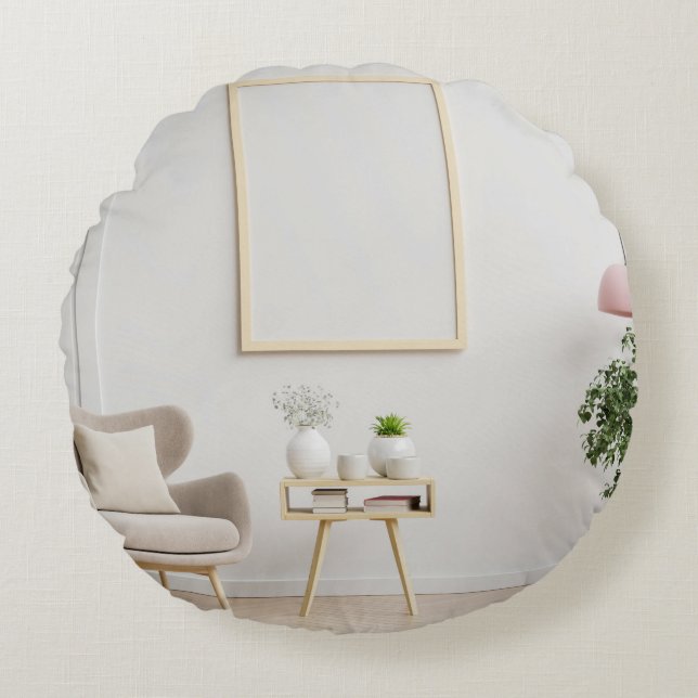 Cojín decorativo redondo (16") (Anverso)