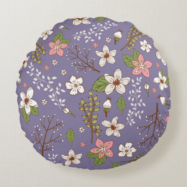 Cojín decorativo redondo (16") (Anverso)