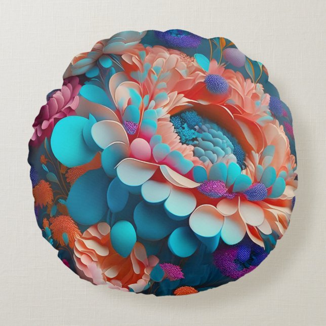 Cojín decorativo redondo (16") (Anverso)