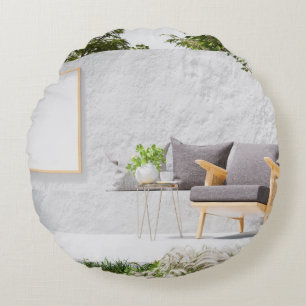 Cojín decorativo redondo (16")
